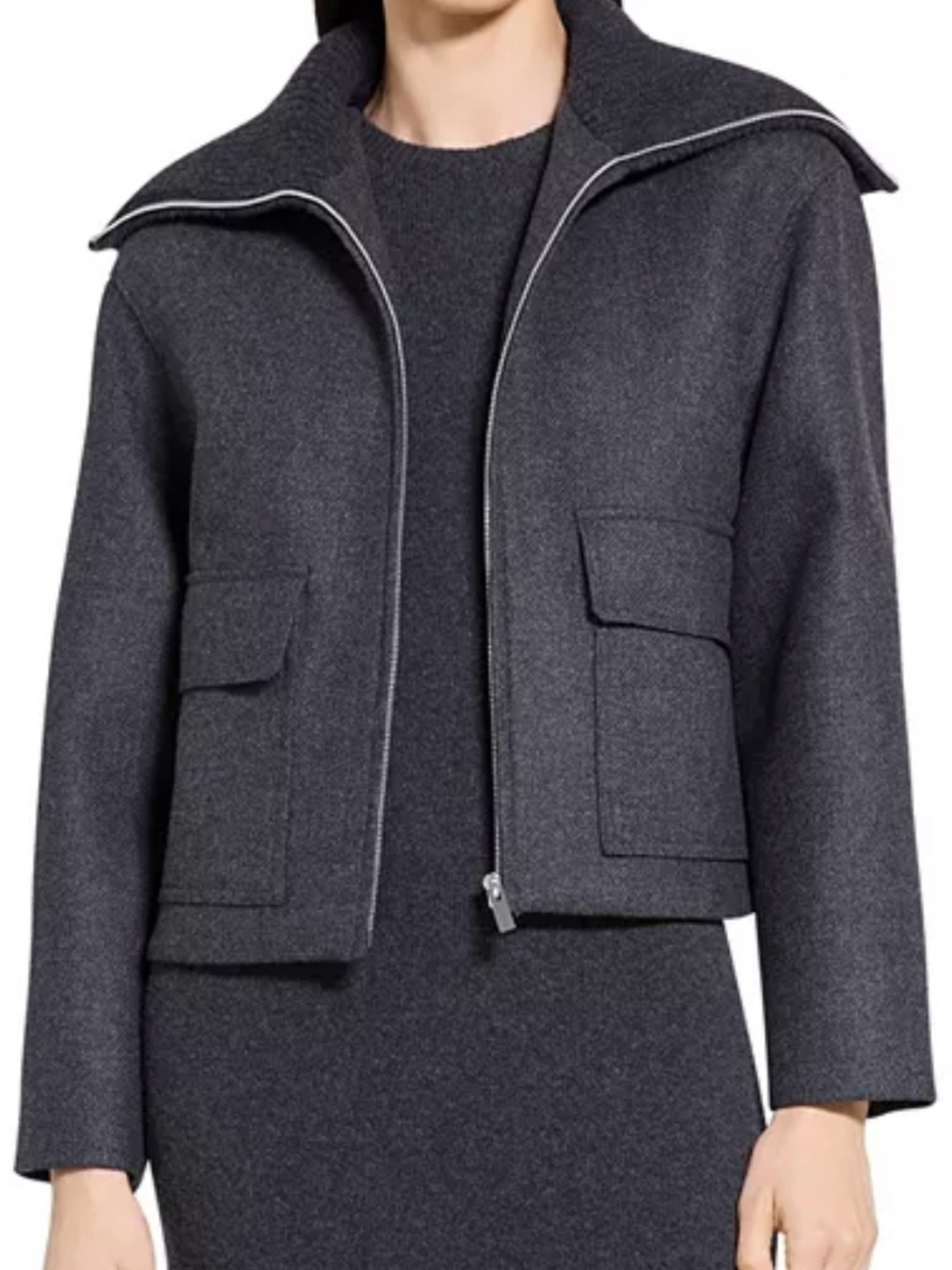 THEORY COZY COLLAR JACKET **********SIZE: P